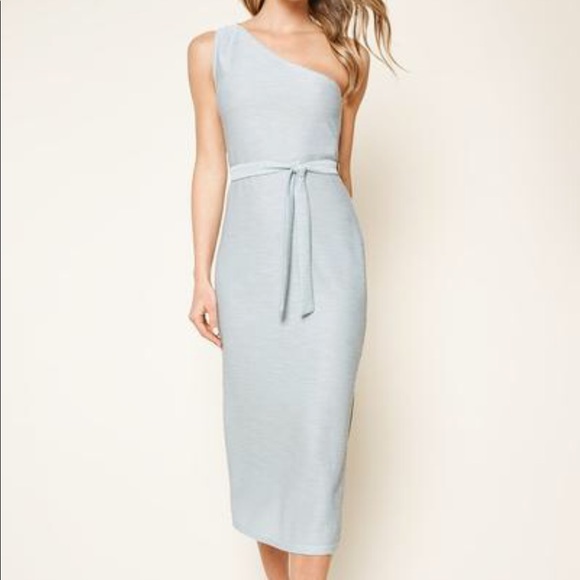Sunny Days One Shoulder Midi Dress SEAFOAM / S by Sugarlips Sunny Days One Shoulder Midi Dress SEAFOAM / S by Sugarlips